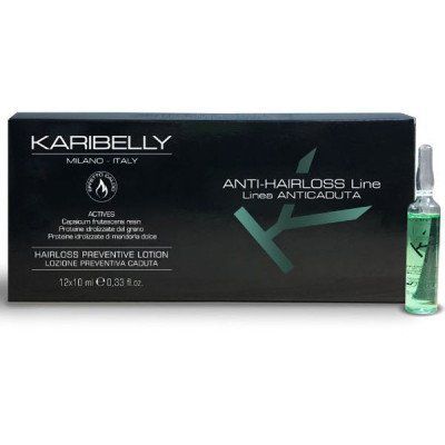 Karibelly Anti-Hairloss Preventive Lotion Hot Ампули проти випадіння волосся (гарячої дії) 12*10мл 000060 фото